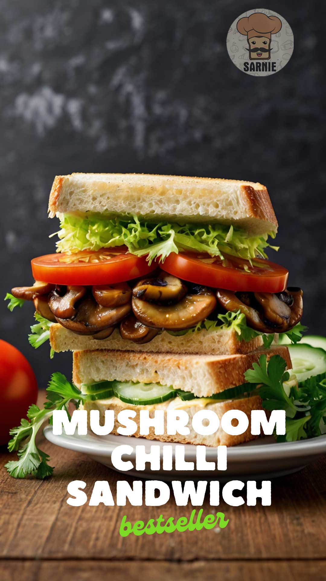 Mushroom chilli sandwich